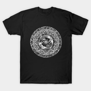 Mandala Goldfish Swimming in a Pond T-Shirt